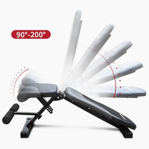 The angle of the seat and backrest can be adjusted.