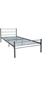 Dorset Single Bed, Silver