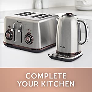 silver kettle and toaster set