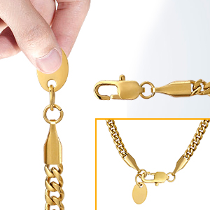 men chain necklace gold chain 3mm curb cuban link chain chain for woman men boy stainless steel