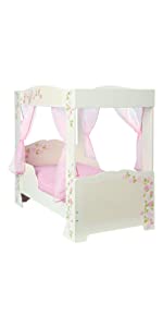 Girls 4 poster toddler bed