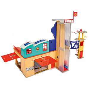 Fireman Sam, XXL station, fire station, light, sound, car, jupiter, playset, firefighter.