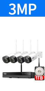Hiseeu Wireless Security Camera System