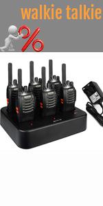 2 way radio h777 plus with Six-Way Charger