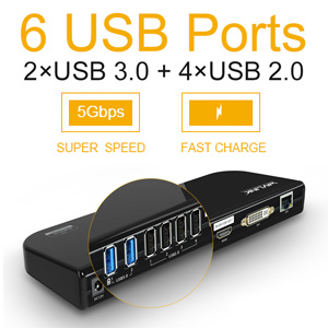  USB 3.0 Dual Display Docking