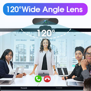 this webcam equipped with 120° wide angle lens, which makes you view more than other webcams