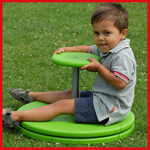 edx education Whizzy Dizzy green spinning outside game