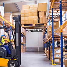 vorsprungman in warehouse