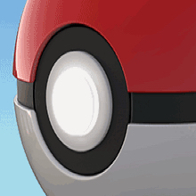 Poké Ball’s button glows when it senses motion; pressing it changes the light colour