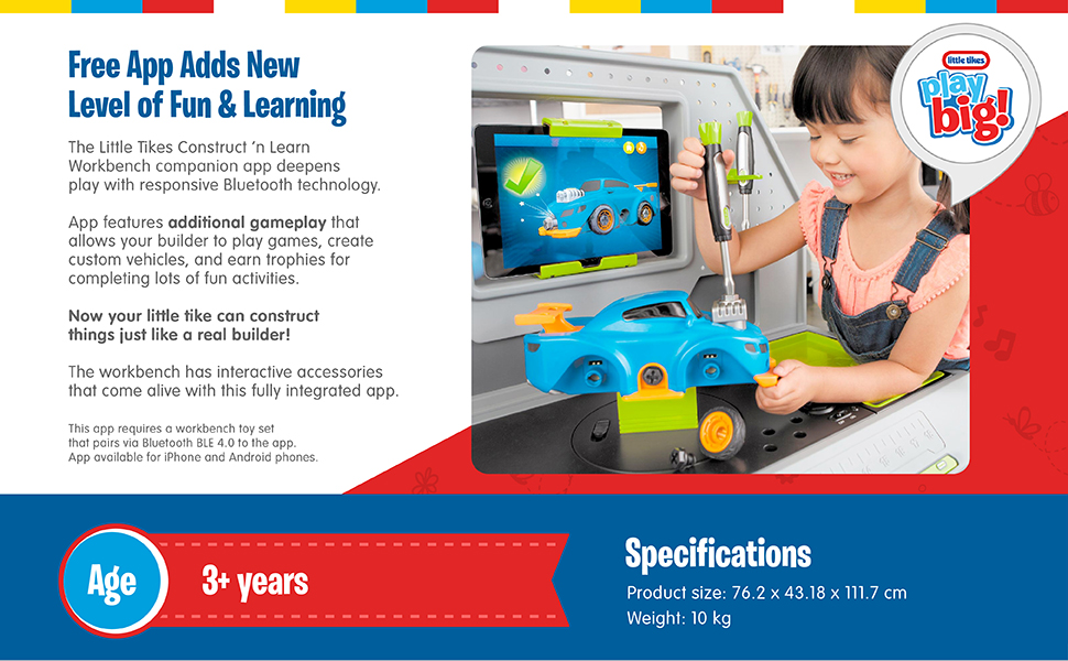 Little Tikes Construct 'n Learn Smart Workbench