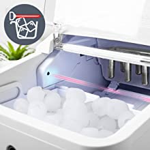 basket, full, detect, detection, laser, beam, sensor, basket, ice, collection, batch, empty, refill