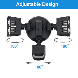 Security Light Motion Sensor 30W Daylight PIR Floodlight 200W 250W Incandescent Lamp Equivalent