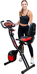 2-in-1 Foldable Fitness Exercise Bike for Home