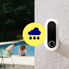 canary flex white, weatherproof, outdoor security camera