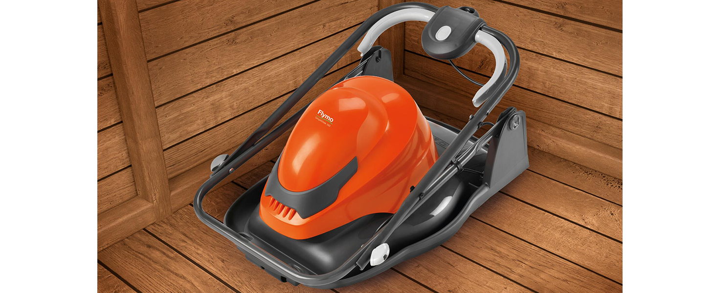 Handles can be easily folded down to take up less space in storage