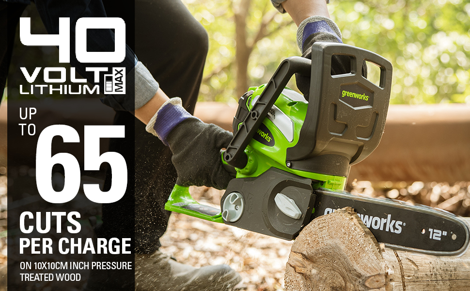 40V Chainsaw Battery Powered