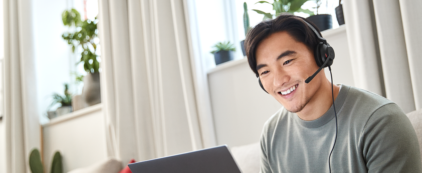 Jabra Evolve2 30 lightweight professional headset. Outstanding calls, superior audio