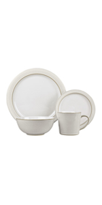 Denby Natural Canvas 16 Piece Tableware Set