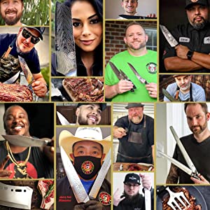 Collage of Dalstrong influencer community