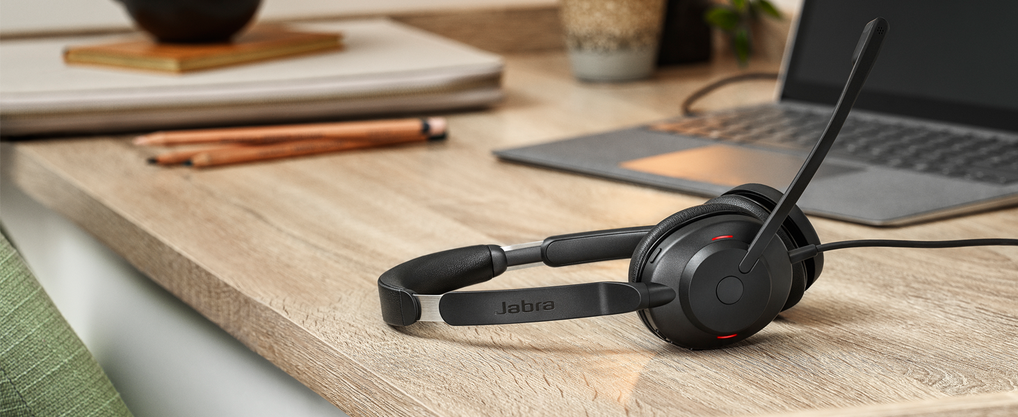 Jabra Evolve2 30 lightweight professional headset. Outstanding calls, superior audio