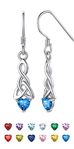 Birthstone Drop Earrings