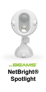 networked spotlights, wireless networked security lighting, motion spotlights