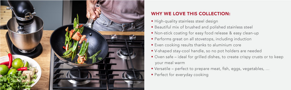 kitchenAid wok cookware