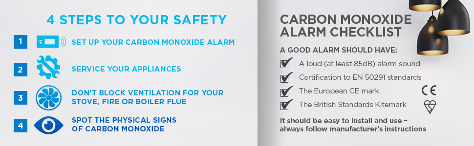 Safety, Steps, Carbon Monoxide, CO, Kidde