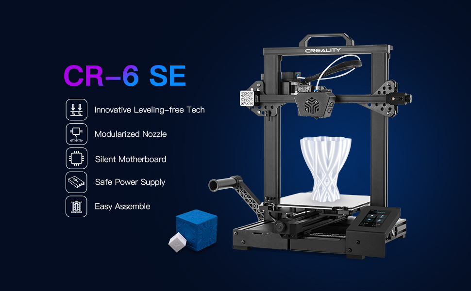 Official Creality CR-6 SE 3D Printer With 32 Bit Silent Mainboard, Auto ...