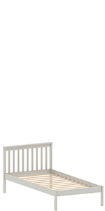 Milan sturdy and stable wooden bed by vida designs