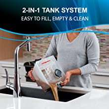 water tank, water container, bex bissell, bex bissell carpet cleaner,