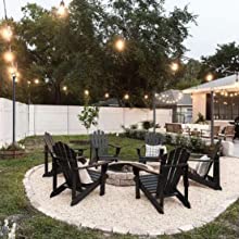Set up light everywhere you like in patio