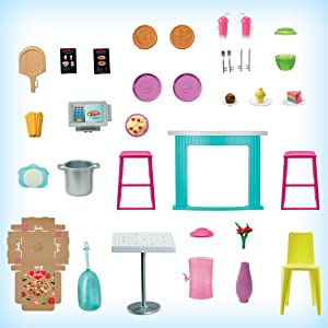 Barbie Cook ‘n Grill Restaurant Doll and Playset - HBB91