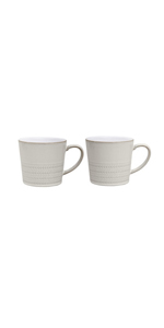 Denby Natural Canvas 2 Piece Textured Mug Set