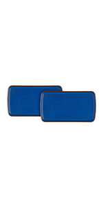 Denby Imperial Blue 2 Piece Rectangular Platte Set