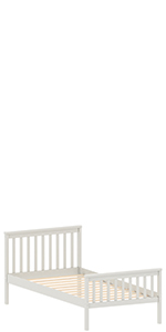 Milan sturdy and stable wooden bed by vida designs