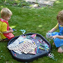 Kids tuff tray play