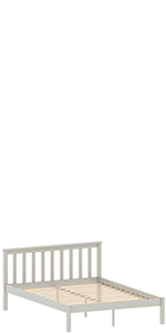 Milan sturdy and stable wooden bed by vida designs