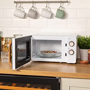 Russell Hobbs 17L White Manual Microwave