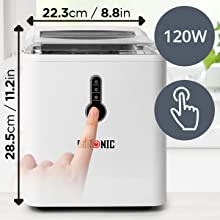 control, panel, button, touch, soft, lights, led, press, ice, full, add, water, ice, making, on, off