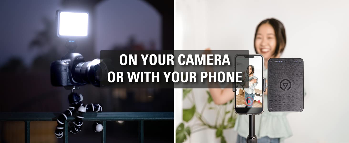 camera light, phone light, selfie light, tiktok light; overhead shots