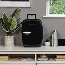 Russell Hobbs RH14CLR4001B 14L Mini Compact Cooler for Drinks and Cosmetics, Retro Style