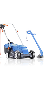 Hyundai Electric Lawnmower & strimmer bundle 