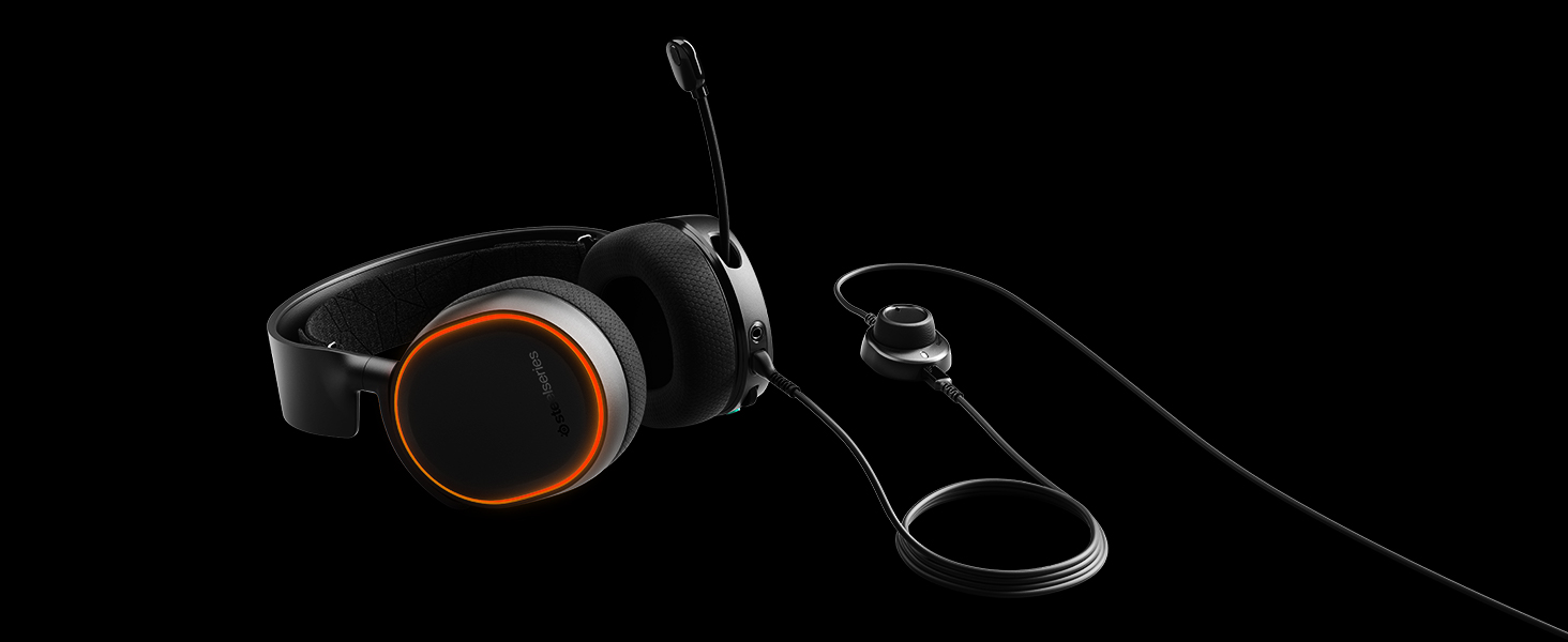SteelSeries Arctis 5, Gaming Headset, RGB Illumination, DTS Headphone X v2.0 Surround for PC and PS4