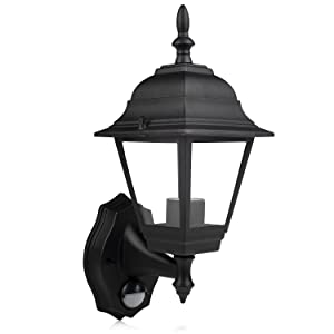 Wall mounted outdoor garden lantern