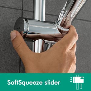 Shower rail slider
