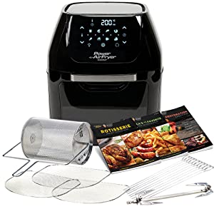 power air fryer cooker, mini oven, chip cooker, rotisserie, dehydrator, air fryer, healthy cooking