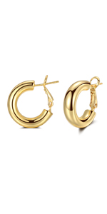 Chunky Hoop Earrings