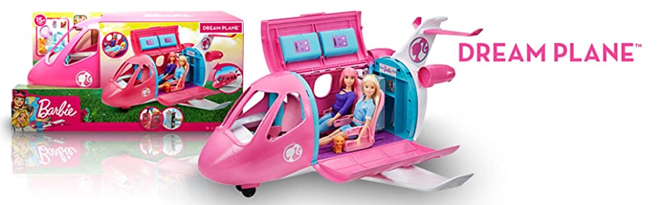 Barbie GDG76 Dreamplane Playset, Multicolour 
