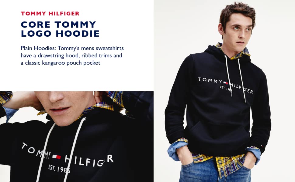 Core Tommy Logo Hoodie